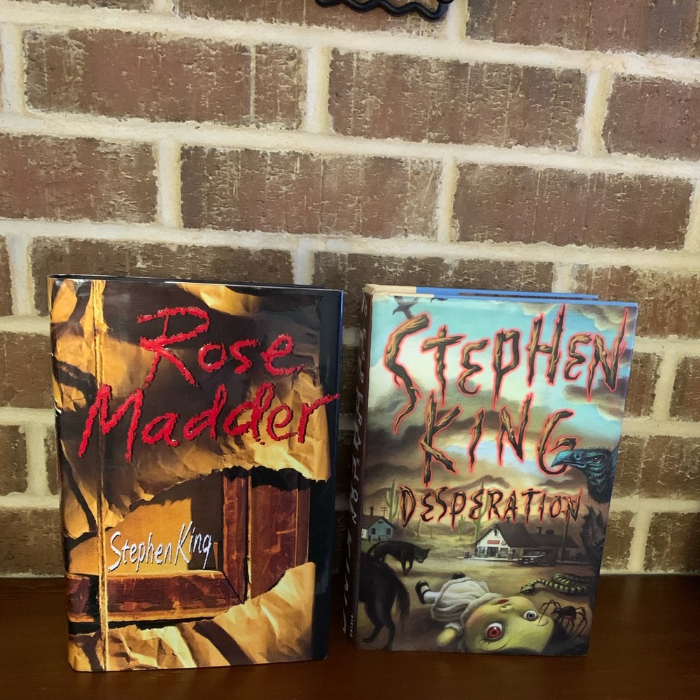Stephen King First Edition Desperation & Rose Madder Hardcover Book Lot